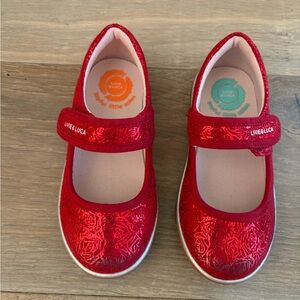 Livie & Luca Ravine Eco Mary Jane sneakers metallic red - size 9